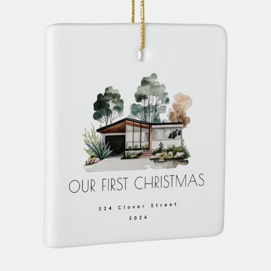 ファーストホームミッドセンチュリーモダンクリスマスオーナメント セラミックオーナメント (右)