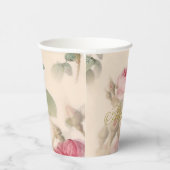 ファーストホーリーカスタムコミューン金ゴールドカラーバラ 紙コップ (右)