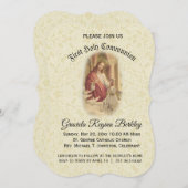 ファーストホーリーコミュニオンイエスヤングガール招待状 招待状 (正面/裏面)