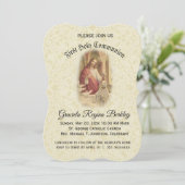 ファーストホーリーコミュニオンイエスヤングガール招待状 招待状 (スタンド正面)