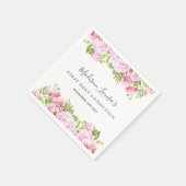 ファーストホーリーコミュニオンウッドランドバラフローラ スタンダードカクテルナプキン (角)