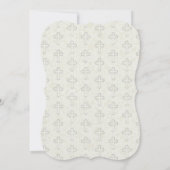 ファーストホーリーコミュニオンエンジェルホワイトレース招待状 招待状 (裏面)