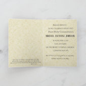 ファーストホーリーコミュニオンカトリックイエス招待状 招待状 (内部)