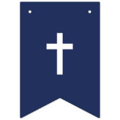 ファーストホーリーコミュニオンブルーグリーンボーイお祝い バンティングフラッグ (第1の旗)