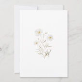 ファーストホーリーコミュニオンホワイトデイジーフローラ 招待状 (裏面)