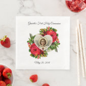 ファーストホーリーコミュニオンレッドローゼイエズクロス (インサイチュ)