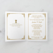 ファーストホーリーコミュニオン招待状 – ゴールデンクロスフローラ 招待状 (内部)