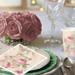 ファーストホーリーコミュニョカスタムンシルバーカラーバラ スタンダードカクテルナプキン