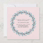 ファーストホーリーコミューニオンガールズピンクフローラ招待状 招待状 (裏面)