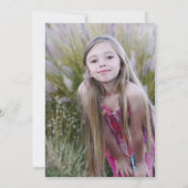 ファーストホーリーコミューニオングリーンアジサイフローラ 招待状 (裏面)