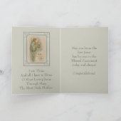 ファーストホーリーコミューニオンヴァージンメアリーユーチャーリスト カード (内部)