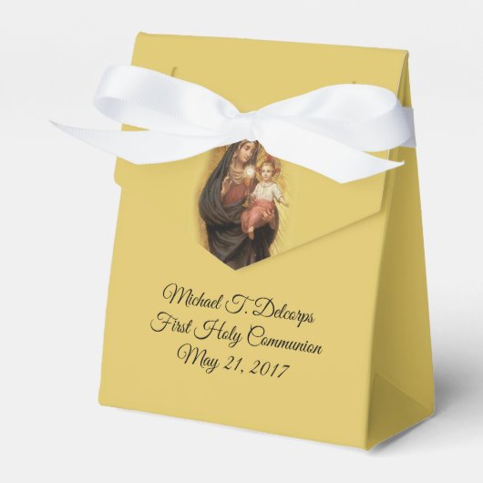 ファーストホーリーコミューニオンヴァージンメアリーユーチャーリスト フェイバーボックス (正面サイド)