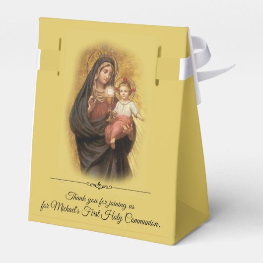 ファーストホーリーコミューニオンヴァージンメアリーユーチャーリスト フェイバーボックス (裏面サイド)