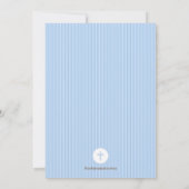 ファーストホーリーコミューニオン招待状チャリスボーイブルー 招待状 (裏面)