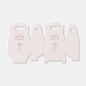 ファーストホーリーコミューニオン赤面ピンクフローラクロス フェイバーボックス (折り畳みなし)