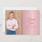 ファーストホーリーコミューンバラ金ゴールドハート サンキューカード (正面)