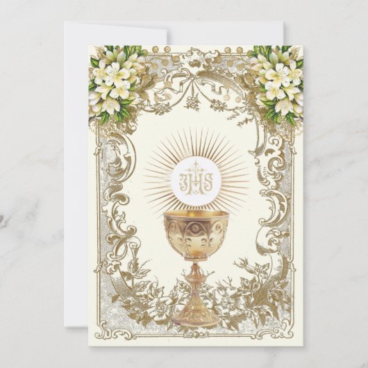 ファーストホーリーコミューンフローラ招待状 招待状 (正面)