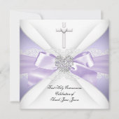 ファーストホーリーコミューンラベンダーシルバーハートガール 招待状 (正面)