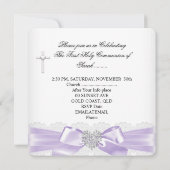 ファーストホーリーコミューンラベンダーシルバーハートガール 招待状 (裏面)