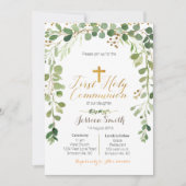 ファーストホーリーコミューン招待状ボーイ 招待状 (正面)