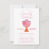 ファーストホーリーコミューン招待状 – ガールズ招待状 招待状 (正面)