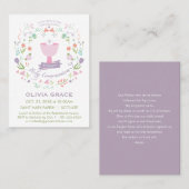 ファーストホーリー招待状、祈りの言葉カード 名刺 (正面/裏面)