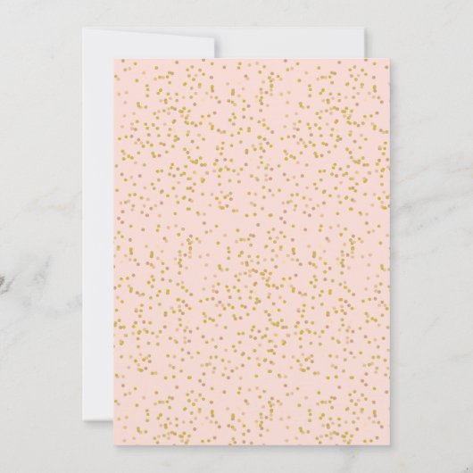 ファーストホーリー赤面ピンク金ゴールドダスト セーブザデート (裏面)