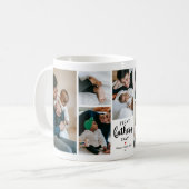 ファーストミニマルファーザーの日フォトコラージュ記念 コーヒーマグカップ (正面左)