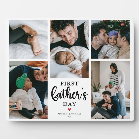 ファーストミニマルファーザーの日フォトコラージュ記念 フォトプラーク (正面)