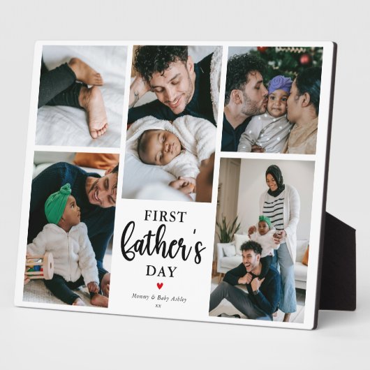 ファーストミニマルファーザーの日フォトコラージュ記念 フォトプラーク (側面)