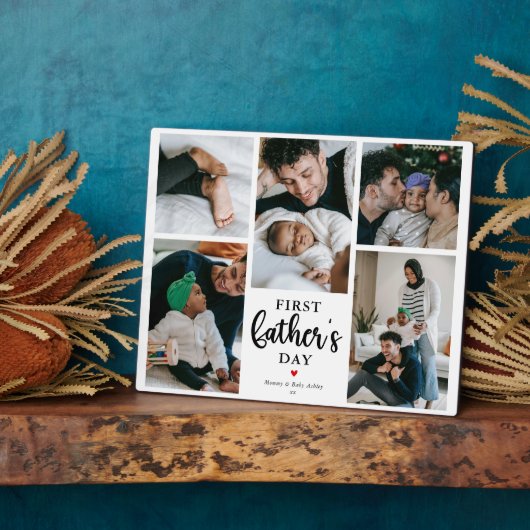 ファーストミニマルファーザーの日フォトコラージュ記念 フォトプラーク (側面)
