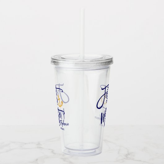 ファーストメイトメイド・オブ・オーナー（花嫁付き添い人）沿岸 アクリルタンブラー (右)