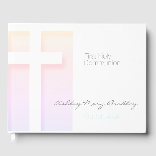 ファーストモダンホリーコミュニオンパステルカラーズゲストB ゲストブック (正面)