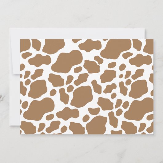 ファーストモダンロデオ南部カウボーイフォト誕生日 招待状 (裏面)