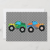 ファーストモンスタートラックレース2ndバースデーフォト 招待状 (裏面)