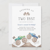 ファーストモンスタートラック2回目の誕生日パーティー 招待状 (正面)