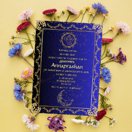 ファーストライスアナンパラシャンインディアンベビー 招待状