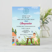 ファーストライスアナンパラシャンインディアンベビー 招待状 (スタンド正面)