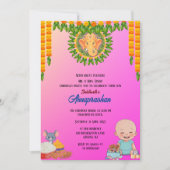 ファーストライスアナンパラシャンインディアン招待状 招待状 (正面)