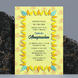 ファーストライスアナンパラシャンインディアン招待状 招待状