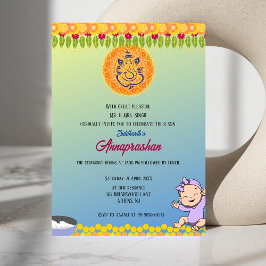 ファーストライスアナンパラシャンインディアン招待状 招待状