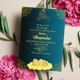 ファーストライス「アナンパラシャン」インディアンベビー画像 招待状