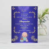 ファーストライス「アナンパラシャン」インディアンベビー画像 招待状 (スタンド正面)