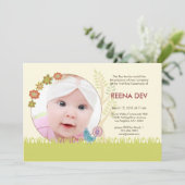 ファーストライセレモニーフローラガーデン招待状 招待状 (スタンド正面)