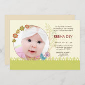 ファーストライセレモニーフローラガーデン招待状 招待状 (正面/裏面)