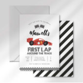 ファーストラップのまわりにザトラック誕生日招待状 招待状