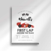 ファーストラップのまわりにザトラック誕生日招待状 招待状