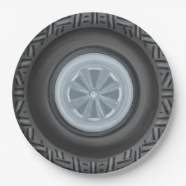 ファーストラップまたは2ファーストレーサーレーストラック誕生日 ペーパープレート