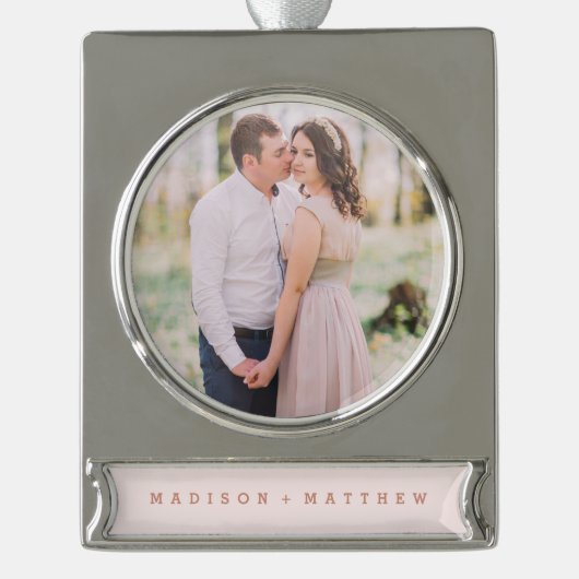 ファーストラブホリデーオーナメント シルバープレートバナーオーナメント (正面)