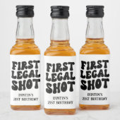 ファーストリーガルショットレトロブラックカスタム21歳 リキュールボトルラベル (ボトル)